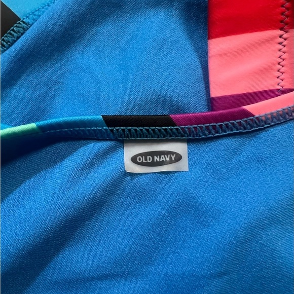 Old Navy Multicolor Striped One Shoulder Bikini Top Size M - Picture 2 of 4